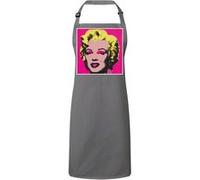 Fabulous Tablier Cuisine Premium Gris Andy Warhol Portrait Marilyn Monroe Gris G