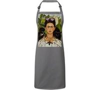 Fabulous Tablier Cuisine Premium Gris Autoportrait de Frida Kahlo Chat et Singe Gris G