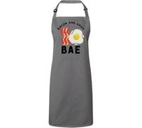 Fabulous Tablier Cuisine Premium Gris BAE Bacon and Eggs Gris G