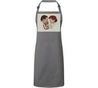 Fabulous Tablier Cuisine Premium Gris Beurre de Cacahuete Skippy Peinture Norman Rockwell Gris G