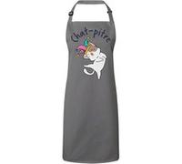 Fabulous Tablier Cuisine Premium Gris Chat pitre Gris G