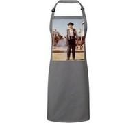 Fabulous Tablier Cuisine Premium Gris Cowboy Shérif Western Duel au Revolver Gris G
