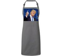 Fabulous Tablier Cuisine Premium Gris Donald Trump President Usa Doigt Levé Gris G