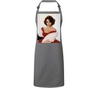 Fabulous Tablier Cuisine Premium Gris Elizabeth Taylor Actrice Hollywood Gris G