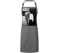 Fabulous Tablier Cuisine Premium Gris Elvis Presley Anita Wood Vintage Photo Gris G