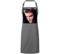 Fabulous Tablier Cuisine Premium Gris Elvis Presley Chanteur 5 Gris G