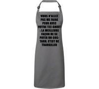 Fabulous Tablier Cuisine Premium Gris Emmanuel Macron vous n'allez pas me faire peur Gris G