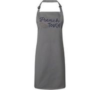 Fabulous Tablier Cuisine Premium Gris French Touch Baguette Gris G