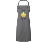 Fabulous Tablier Cuisine Premium Gris Je M'en Fout C'Est Pas Chez Moi Emoji Gris G
