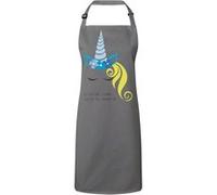 Fabulous Tablier Cuisine Premium Gris Je Suis Une Licorne Laissez-Moi Dormir S'il Vous Plaît Gris G