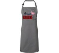 Fabulous Tablier Cuisine Premium Gris Je Vois Rouge Gris G