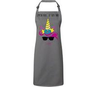Fabulous Tablier Cuisine Premium Gris J'M'En Fous Je Suis Une Licorne Gris G