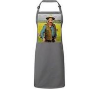 Fabulous Tablier Cuisine Premium Gris John Wayne Peinture Norman Rockwell Gris G
