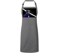 Fabulous Tablier Cuisine Premium Gris Leo Messi Vue de Derriere Barcelone Gris G