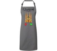 Fabulous Tablier Cuisine Premium Gris L'Espagne M'Appelle Sagrada Familia Gris G