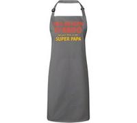 Fabulous Tablier Cuisine Premium Gris Pas besoin d'Abdo - Super Papa Gris G