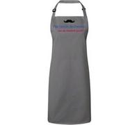 Fabulous Tablier Cuisine Premium Gris Pas Besoin de Cheveux avec une Moustache Pareille Gris G