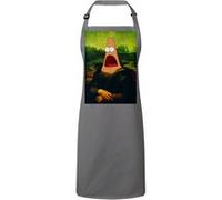 Fabulous Tablier Cuisine Premium Gris Patrick Mona Lisa Bob l'Eponge Da Vinci Gris G