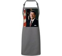 Fabulous Tablier Cuisine Premium Gris Ronald Reagan President Portrait Gris G