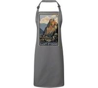 Fabulous Tablier Cuisine Premium Gris Saint Etienne Course Automobile Affiche Vintage Gris G