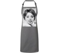 Fabulous Tablier Cuisine Premium Gris Sophia Loren Actrice 4 Gris G