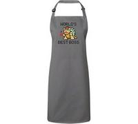 Fabulous Tablier Cuisine Premium Gris World's Best Boss Bowser Gris G