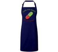 Fabulous Tablier Cuisine Premium Navy Akira Good For Health Bad For Education Navy G