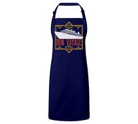 Fabulous Tablier Cuisine Premium Navy Bon Voyage Art Deco Paquebot Luxe