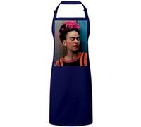 Fabulous Tablier Cuisine Premium Navy Frida Kahlo Artiste 8 Navy G