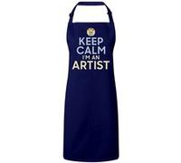 Fabulous Tablier Cuisine Premium Navy Keep Calm I'm an Artist Navy G