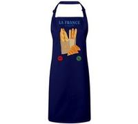 Fabulous Tablier Cuisine Premium Navy La France M'Appelle Baguette Croissant Navy G
