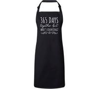 Fabulous Tablier Cuisine Premium Noir 365 Days Together but Who's Counting Noir G