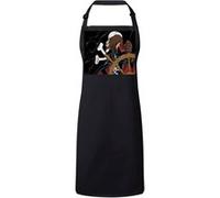Fabulous Tablier Cuisine Premium Noir Albator Capitaine De l'Espace Anime Annee 80 Noir G