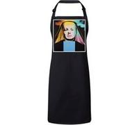 Fabulous Tablier Cuisine Premium Noir Andy Warhol Portrait Ingrid Bergman Noir G