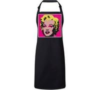 Fabulous Tablier Cuisine Premium Noir Andy Warhol Portrait Marilyn Monroe Noir G