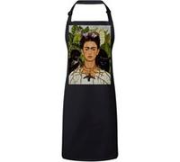 Fabulous Tablier Cuisine Premium Noir Autoportrait de Frida Kahlo Chat et Singe Noir G