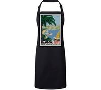 Fabulous Tablier Cuisine Premium Noir Bandol Cote d'Azur AfficheVintage Noir G