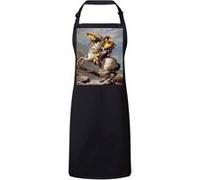 Fabulous Tablier Cuisine Premium Noir Bonaparte Franchissant Le Grand Saint Bernard Napoleon Noir G