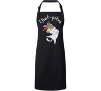 Fabulous Tablier Cuisine Premium Noir Chat pitre Noir G