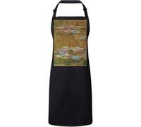 Fabulous Tablier Cuisine Premium Noir Claude Monet Les Nympheas Noir G