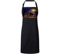 Fabulous Tablier Cuisine Premium Noir Creche Jesus Noel Rois Mages Noir G