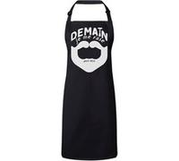 Fabulous Tablier Cuisine Premium Noir Demain je me rase (peut-être) Noir G