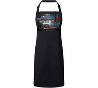 Fabulous Tablier Cuisine Premium Noir Dessin Delorean Dmc-12 Retour Vers Le Futur Noir G