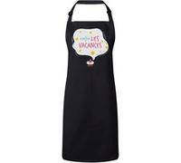 Fabulous Tablier Cuisine Premium Noir Enfin Les Vacances Noir G