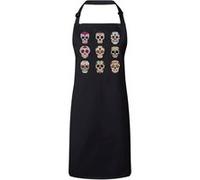 Fabulous Tablier Cuisine Premium Noir Ensemble de Crane Muerte Mexico Noir G