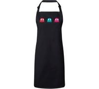 Fabulous Tablier Cuisine Premium Noir Fantomes Pac-Man Pixel Noir G