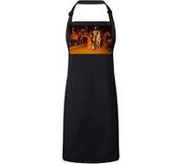 Fabulous Tablier Cuisine Premium Noir Indiens d'Ameriques Peinture Tribu Cheveaux Noir G