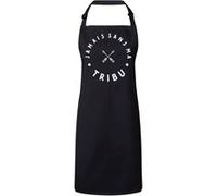 Fabulous Tablier Cuisine Premium Noir Jamais sans ma Tribu Famille Noir G