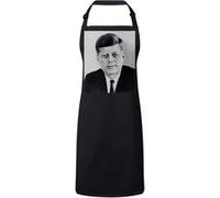 Fabulous Tablier Cuisine Premium Noir John F. Kennedy JFK President Etats Unis Noir G
