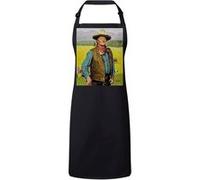 Fabulous Tablier Cuisine Premium Noir John Wayne Peinture Norman Rockwell Noir G